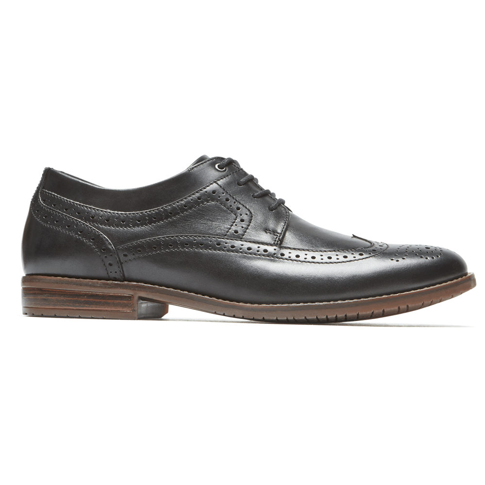 Oxfords Rockport Homem Pretas - Style Purpose 3 Wingtip - 04739ENKF